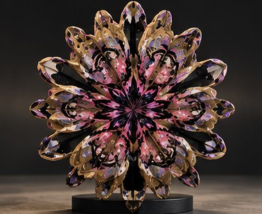 Radial pattern, object concept from a sincerx painting