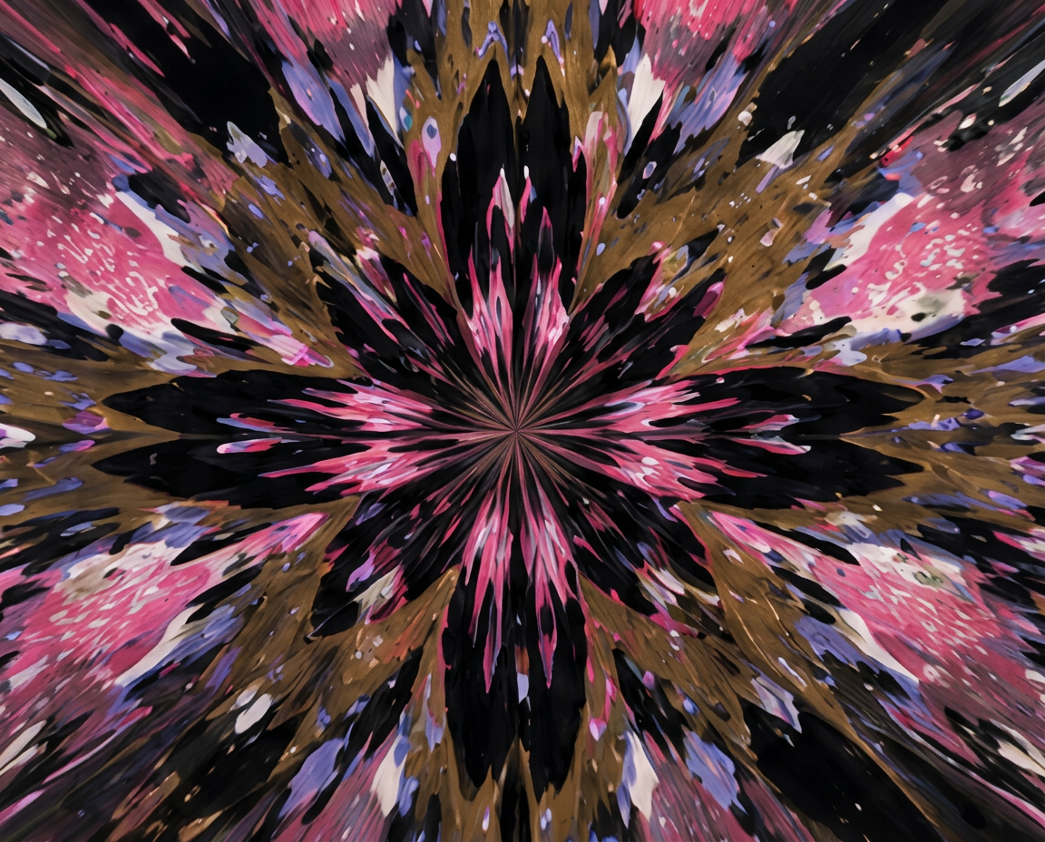 Radial pattern, motion concept from a sincerx painting